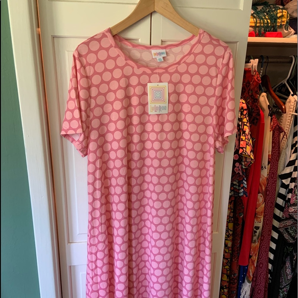 Lularoe 2x short sleeve, high low dress